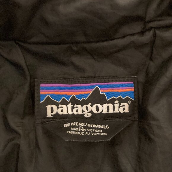 Men's Patagonia Sweater Puffer Jacket Medium Black - Picture 2 of 4